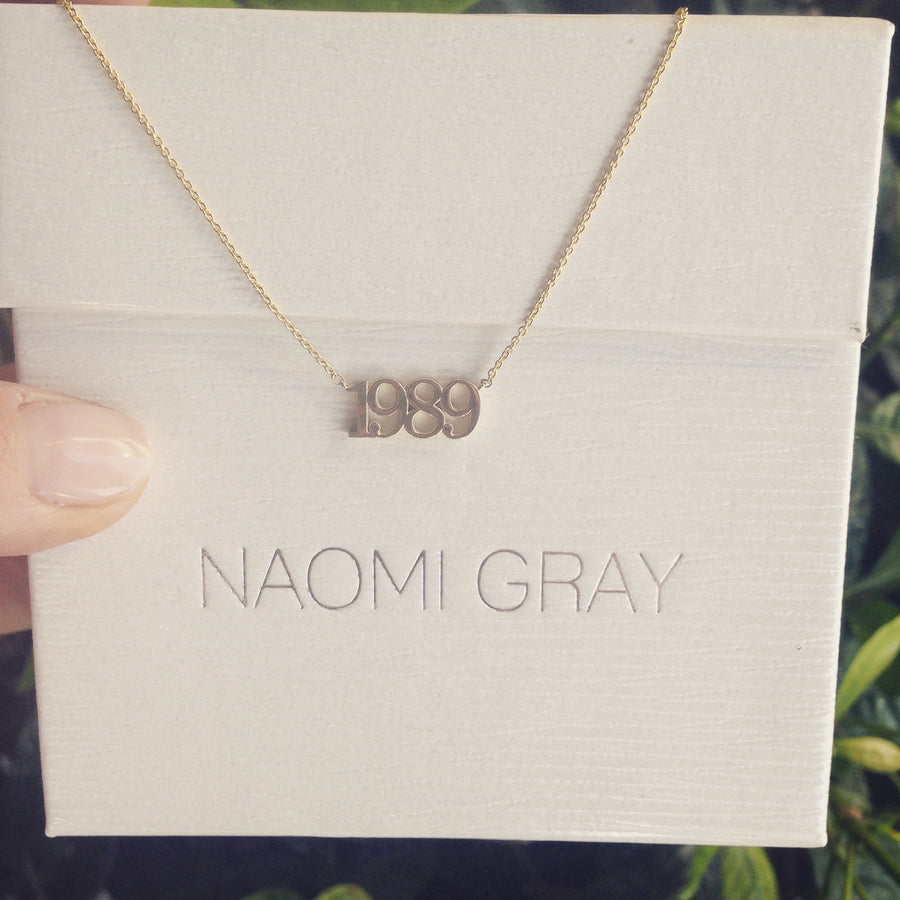 Custom Year Necklace | Naomi Gray Jewelry
