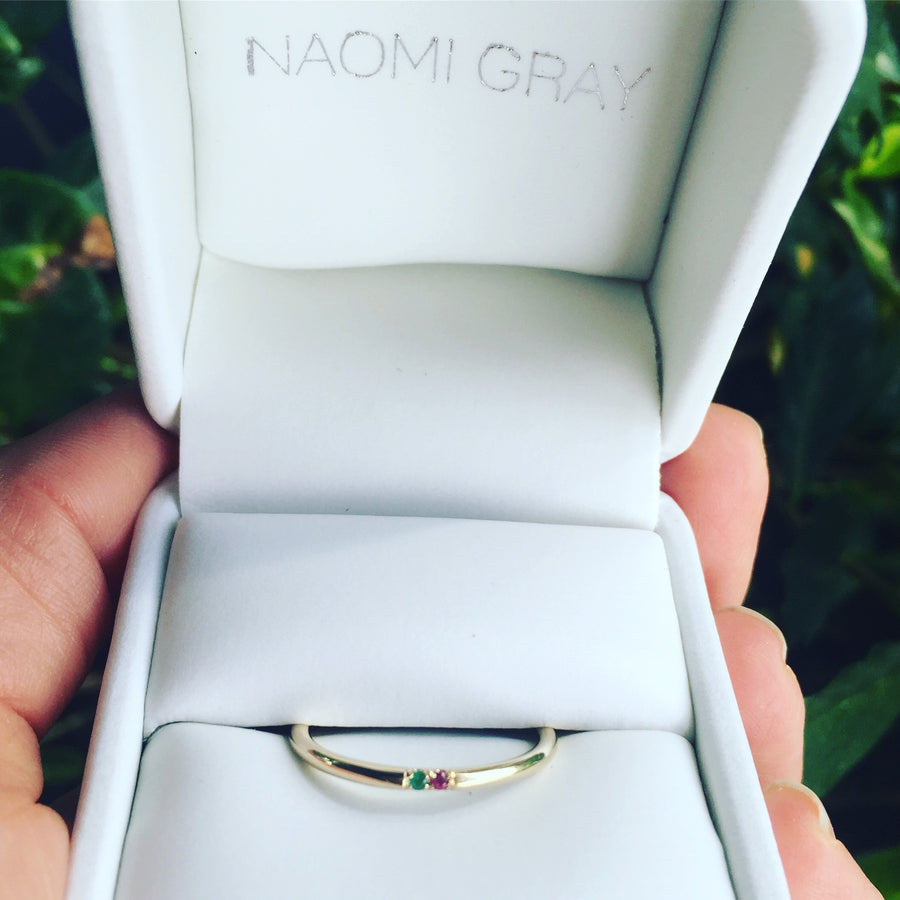 Custom Birthstone Band | Naomi Gray Jewelry