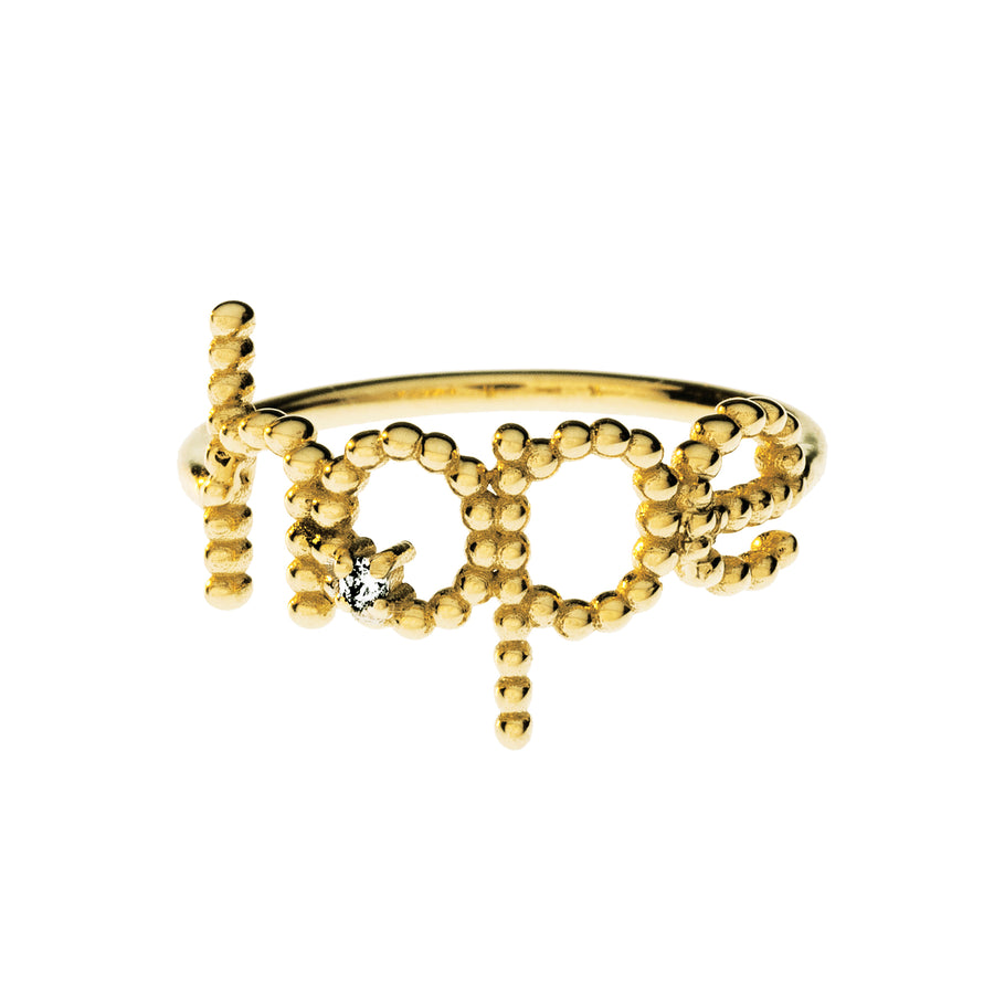 Custom Beaded Name & Diamond Ring | Naomi Gray Jewelry