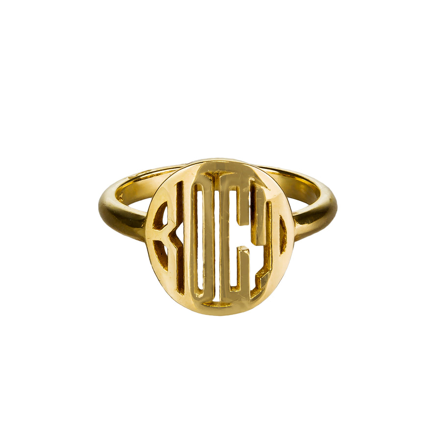 Custom Initial Signet Ring | Naomi Gray Jewelry