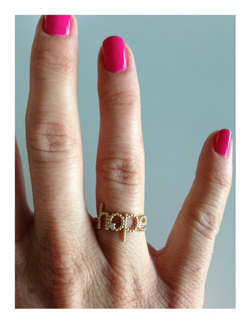 Custom Beaded Name & Diamond Ring | Naomi Gray Jewelry