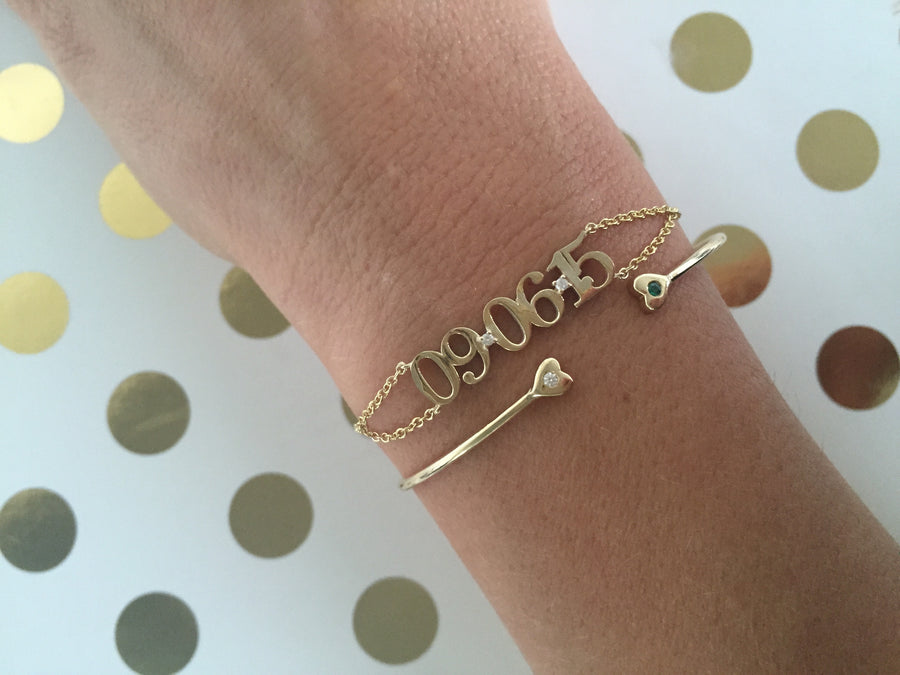 Custom Date Bracelet | Naomi Gray Jewelry