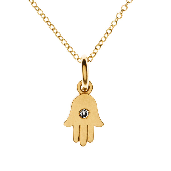 Tiny Protective Hamsa Necklace | Naomi Gray Jewelry